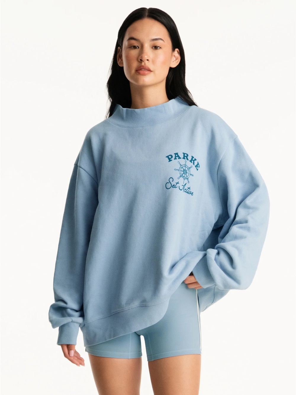 PARKE x SET Active Sail Mockneck Size: XXL